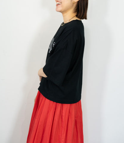 クロップドロゴTシャツ