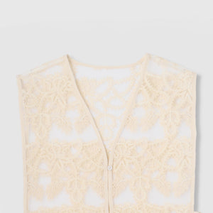 チュールシシュウスカラップベスト≪手洗い可能≫