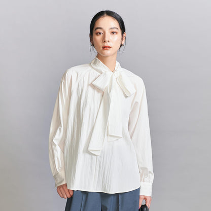 【WEB限定 Wardrobe DAILY MINIMAL】リボンタイブラウス -2WAY/ウォッシャブル-