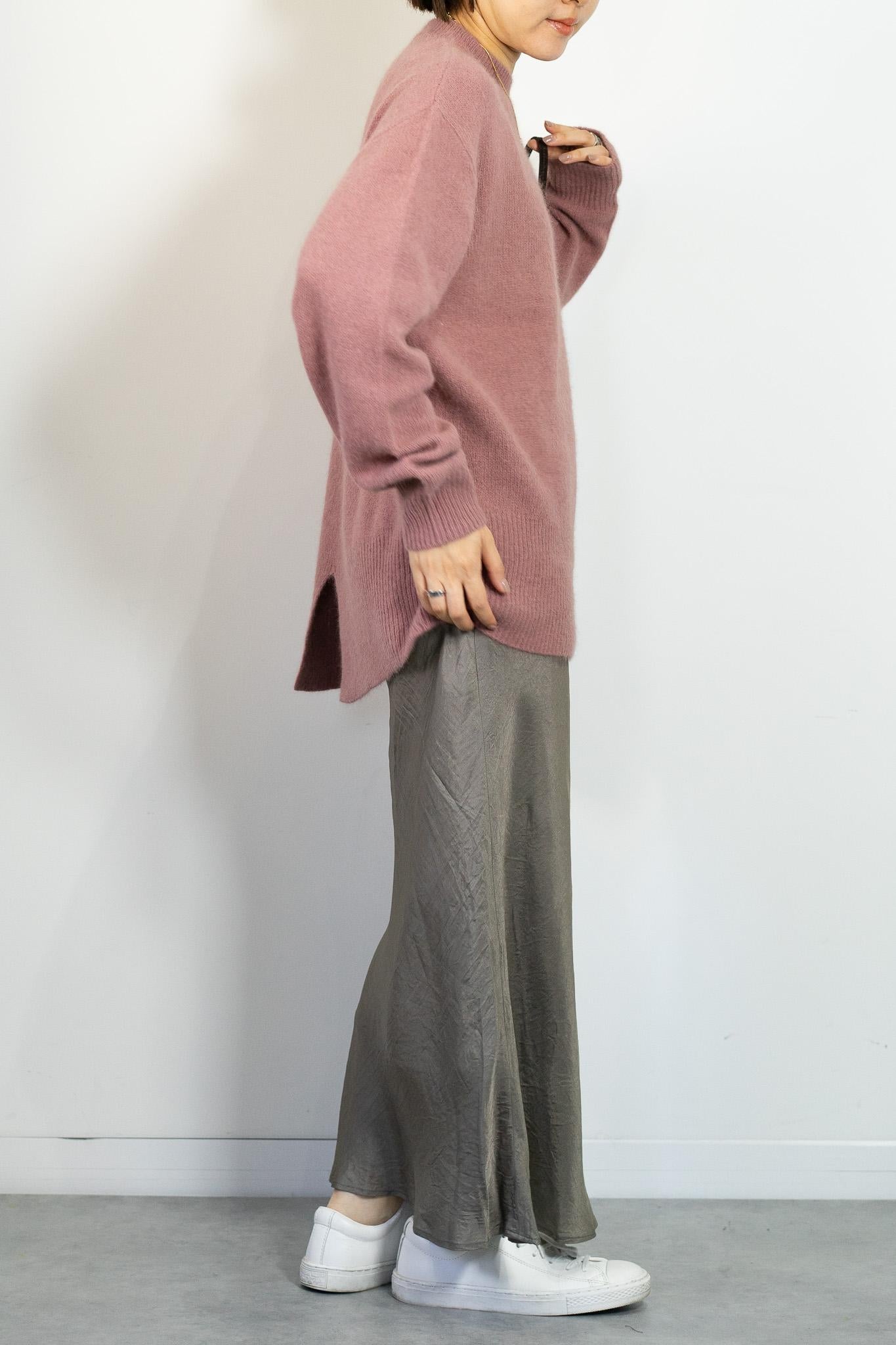 FOX混バックスリットオーバーニット