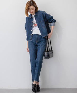 スリムストレート デニム パンツ