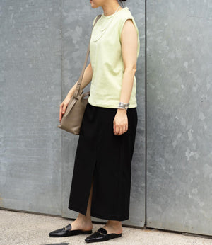 USAコットンコンパクトノースリーブカットソー