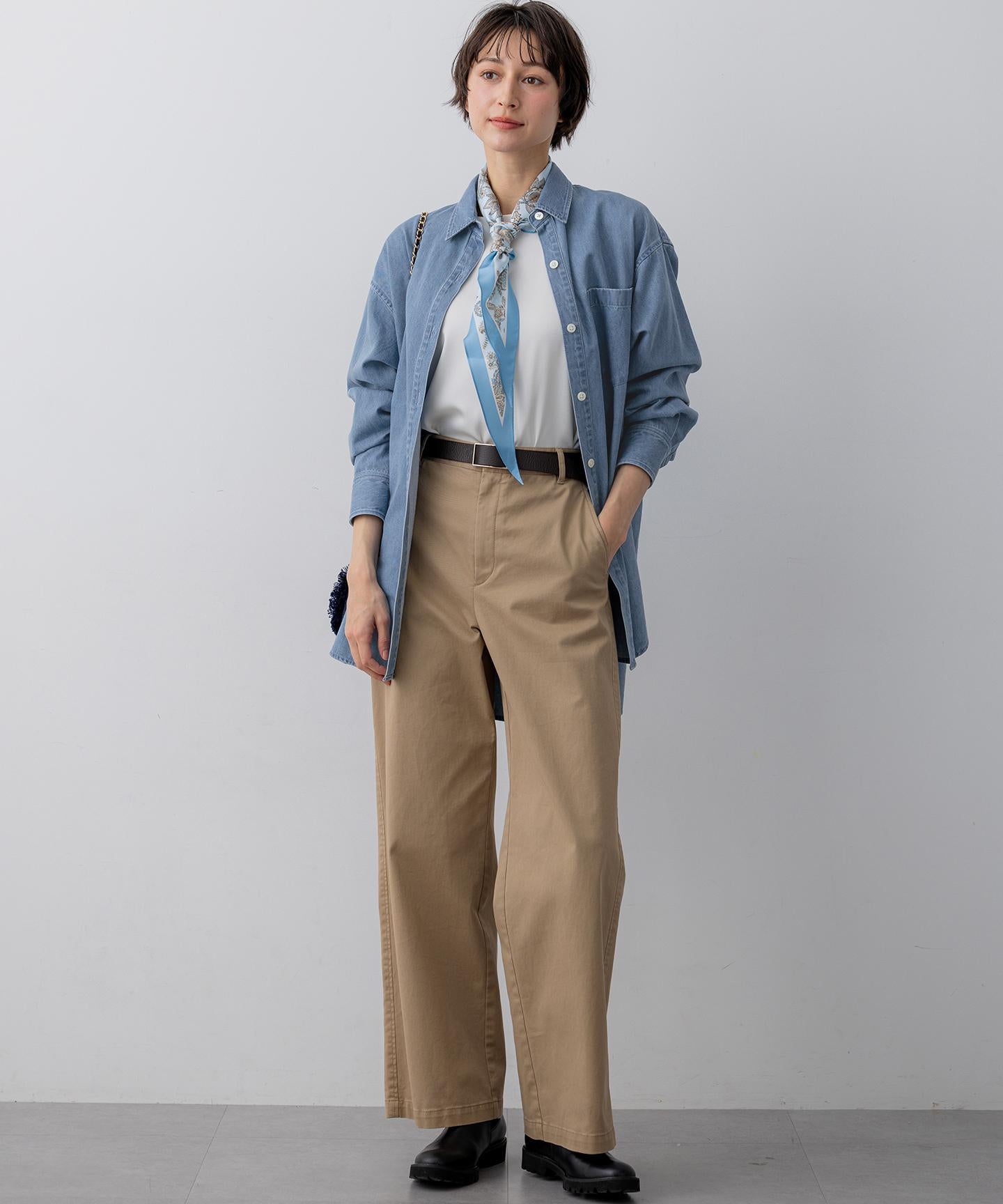 ライトダンガリー デニムシャツ