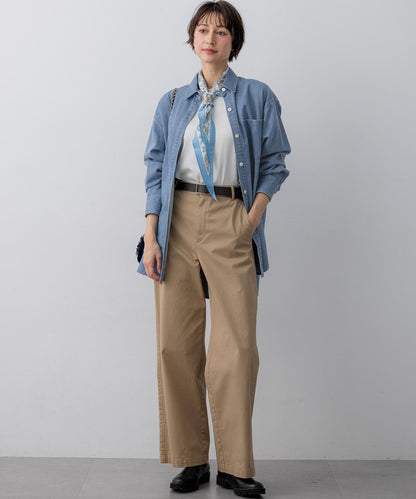 ライトダンガリー デニムシャツ