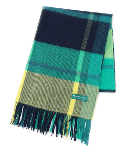 カシミヤ チェック ストール