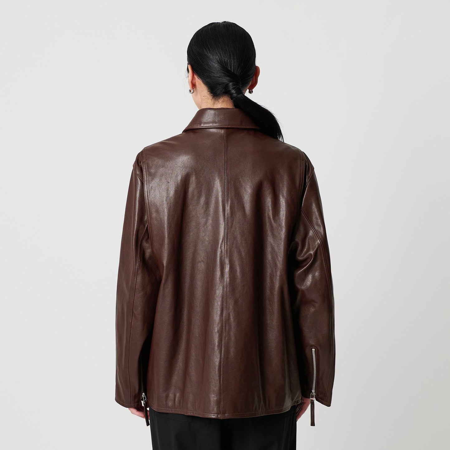 シープレザー フロントジップ ジャケット