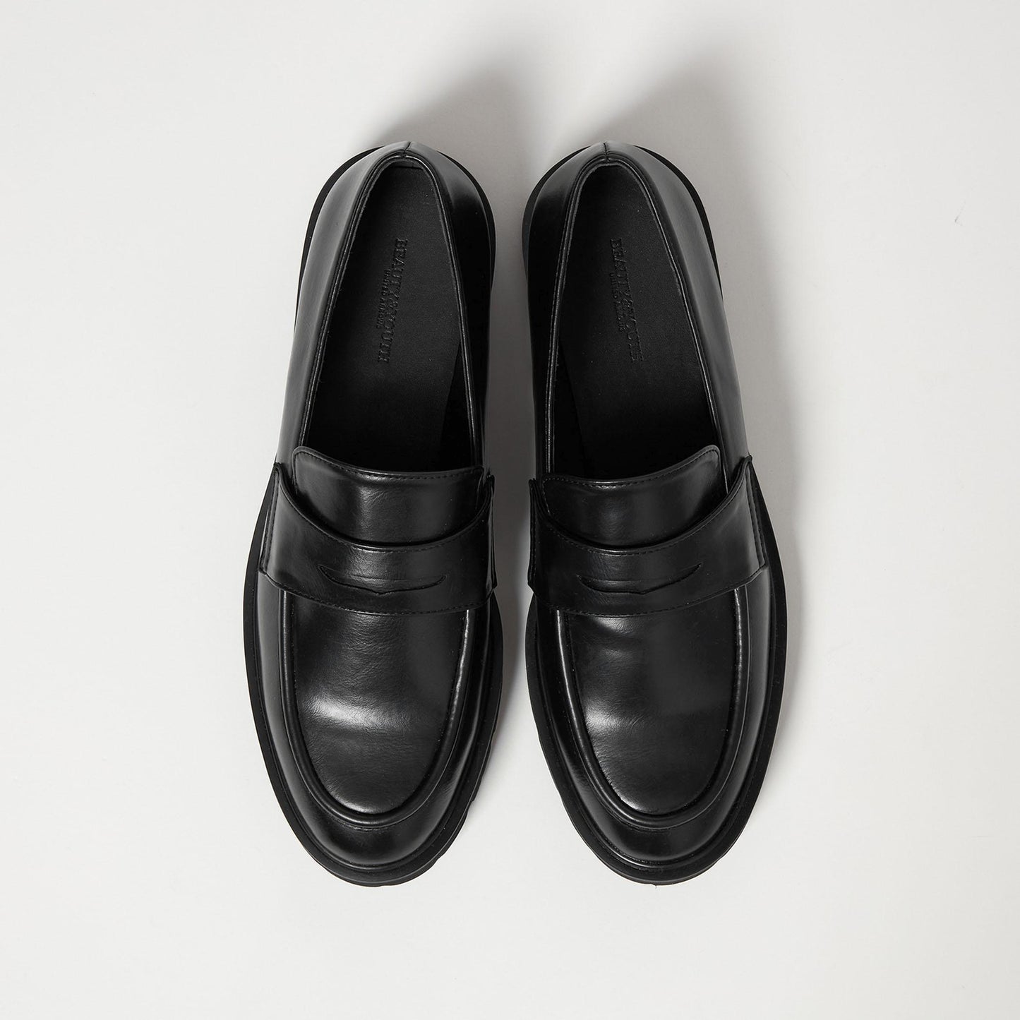 レザーライク コインローファー