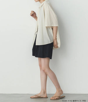 【接触冷感】バックタックオーバーシャツ