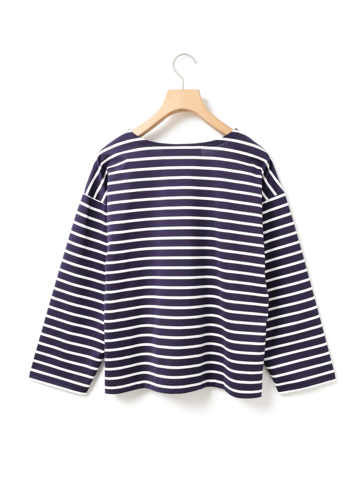 MidiUmi ボーダーワイドプルオーバー