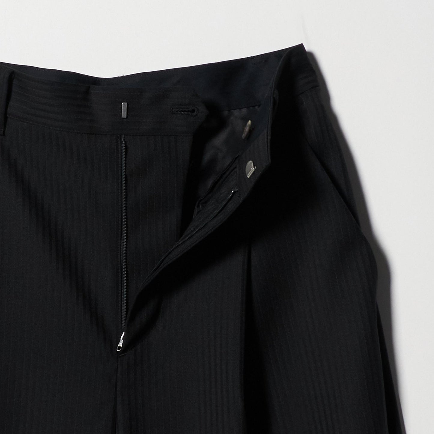 毛ポリエステル カーブパンツ ウォッシャブル