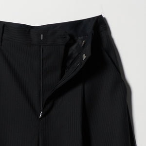 毛ポリエステル カーブパンツ ウォッシャブル