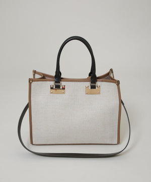 バイカラーキャンバスバッグ