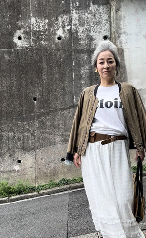 シアーチェックフリルスカート