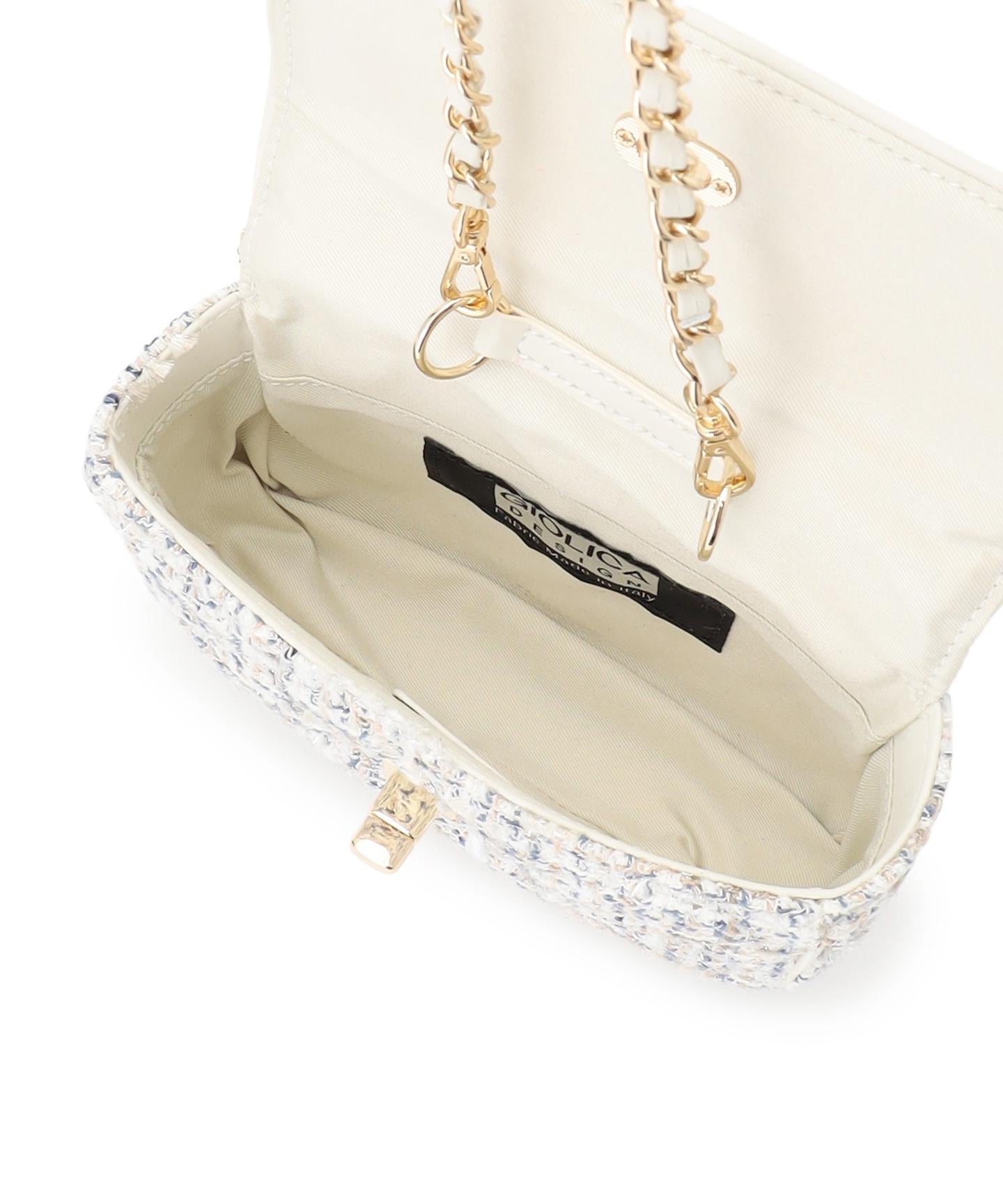 GIOLICA ツイードミニ ショルダーバッグ