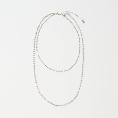 ボール×サークル チェーン 3WAY ネックレス