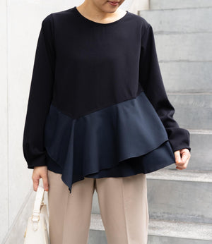 ドッキングイレヘムブラウス