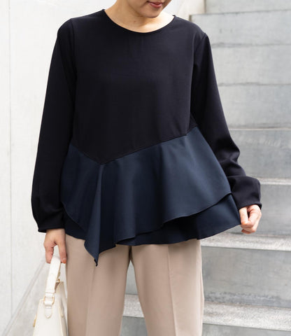 ドッキングイレヘムブラウス