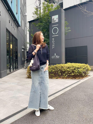 カットオフデニムマーメードスカート