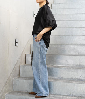 異素材ドッキングドルマンカットソー