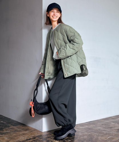 TAIONコラボ キルティングブルゾン