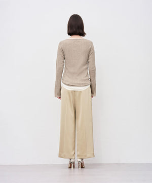 ハイゲージニット ヘンリーネックトップス