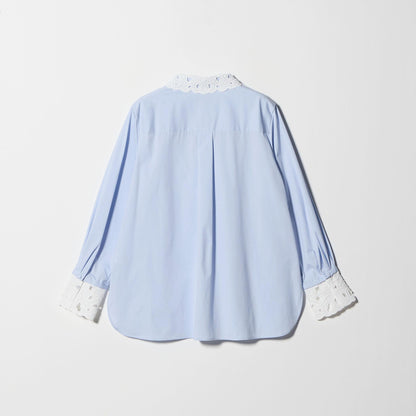 エンブロイダリー カラー シャツ ‐ウォッシャブル‐