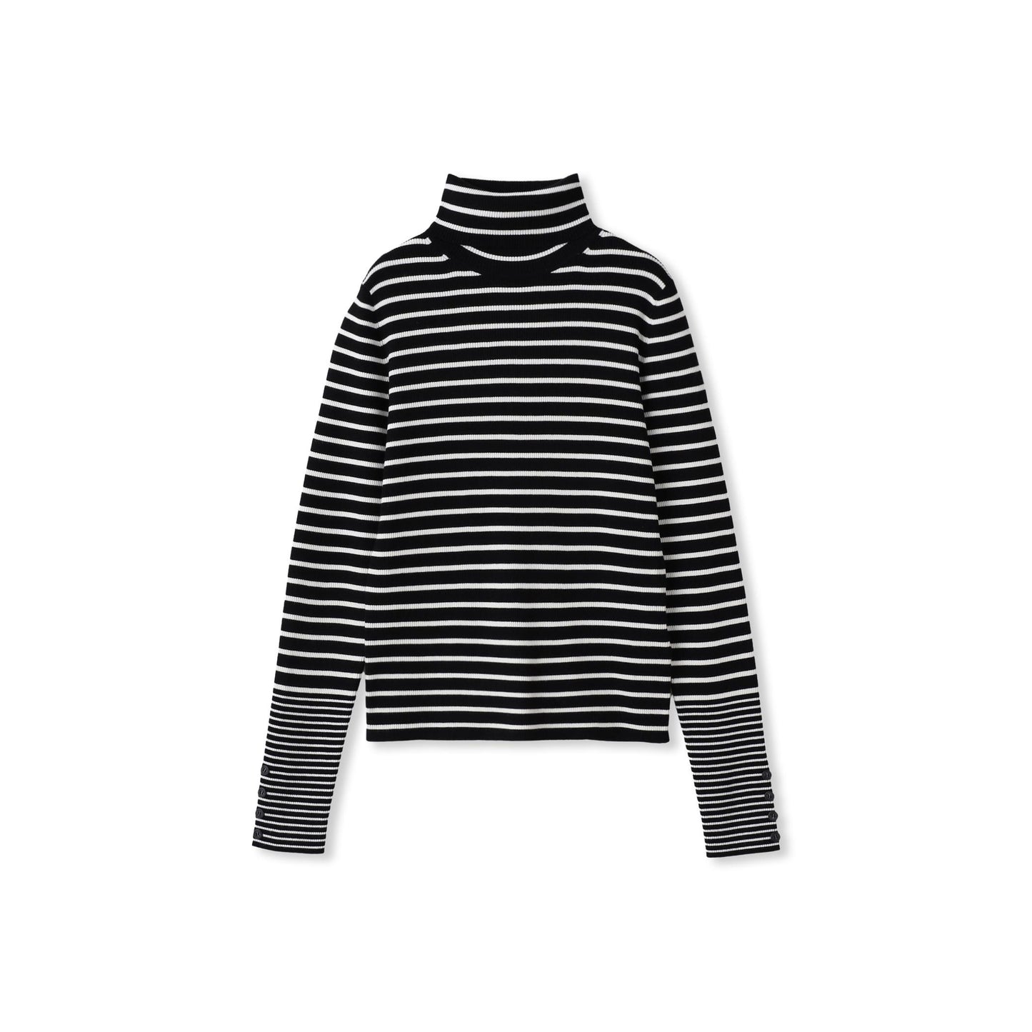 リブタートルニットプルオーバー≪手洗い可能≫