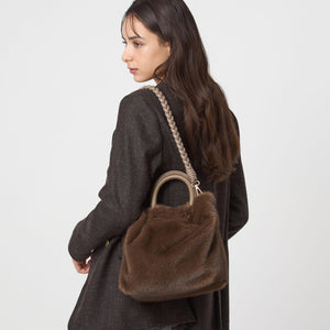 フェイクファー2WAY トートバッグ / ショルダーバッグ