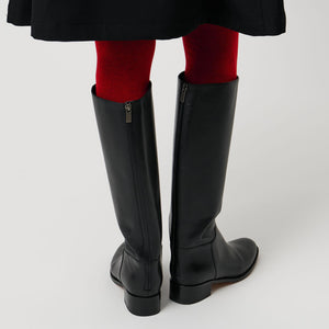 バックジップ ロングブーツ
