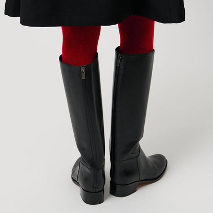 バックジップ ロングブーツ