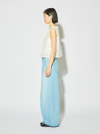 MIDIUMISOLID for Ladies レースショートベスト