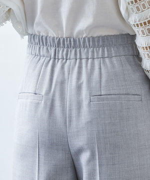 サマーウール混ワイドパンツ