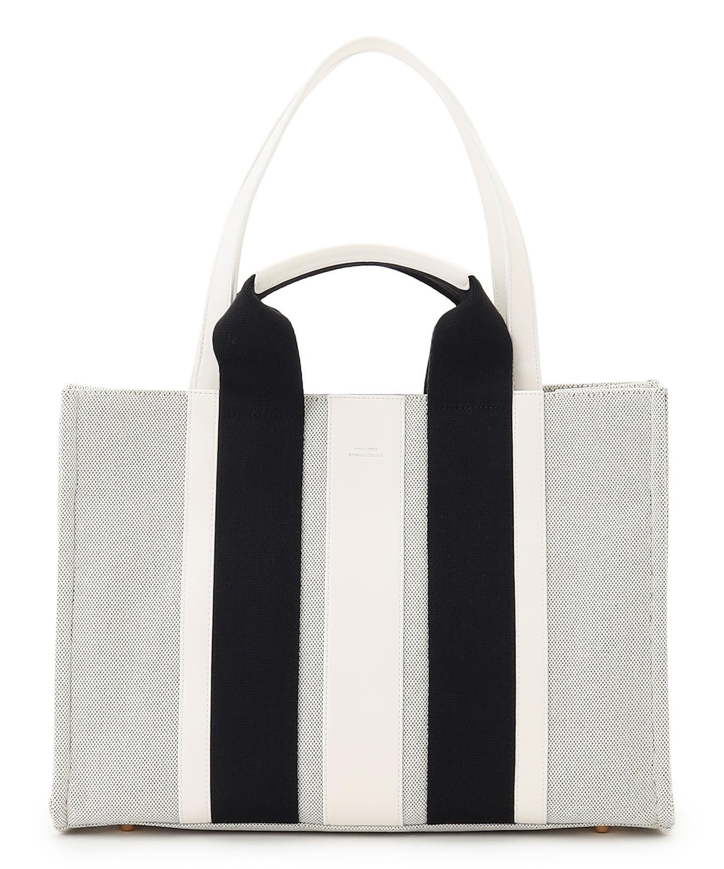 ストライプキャンバス トートバッグ