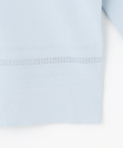 RAYON ELITE STRETCH クルーネック カーディガン