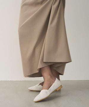 ポインテッド レース パンプス