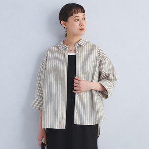ストライプ ドルマン シャツ