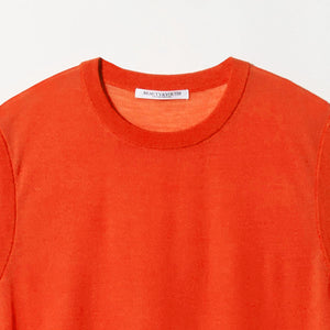 ウールナイロン シアーノースリーブニット