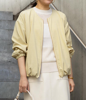 オックスノーカラーライトブルゾン