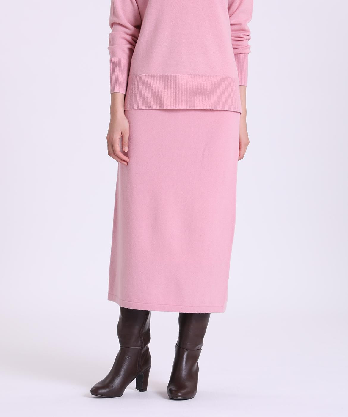 ストレートウールニットスカート