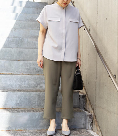 美シルエットテーパードパンツ