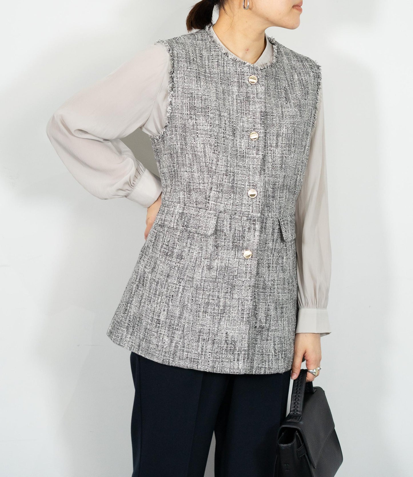 ファンシーメランジベスト