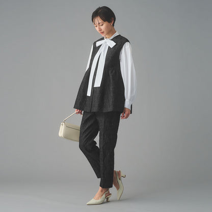 GISHA 2トーン ジャガード ベスト