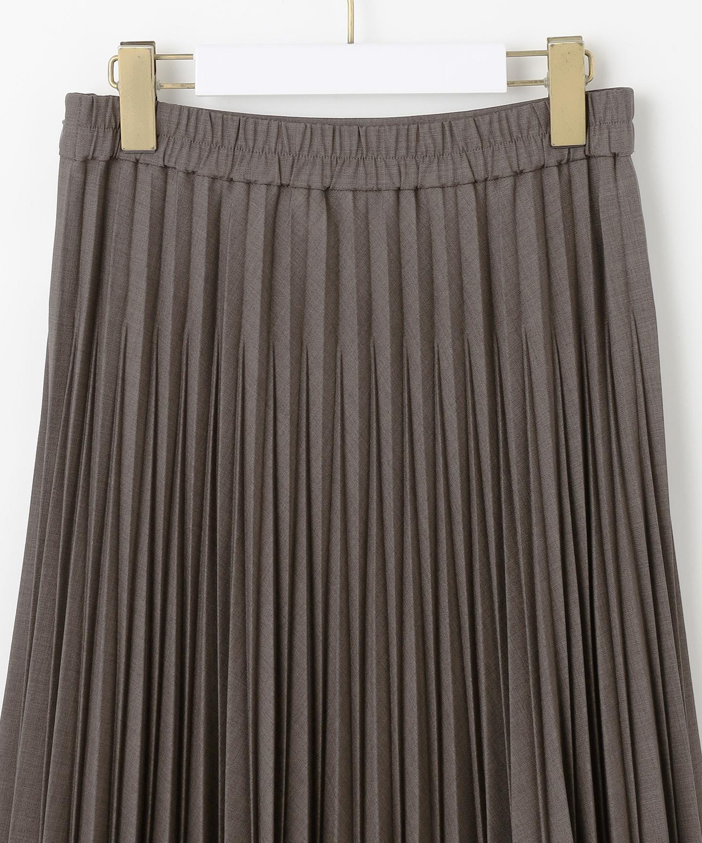 ウーステッドエステル  プリーツスカート