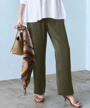 スエーディーサテン ワイド パンツ