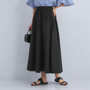 ボリューム ギャザー フレア スカート