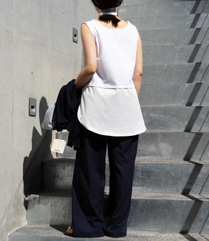 オーバーレイタンクトップ