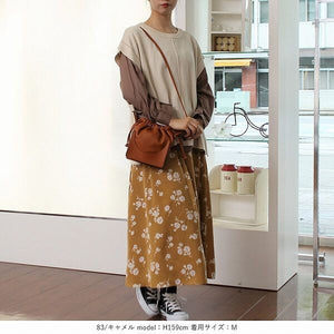 花柄ロングスカート