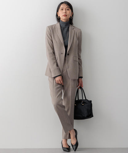 ウーステッドウール リブタートルネック ニット