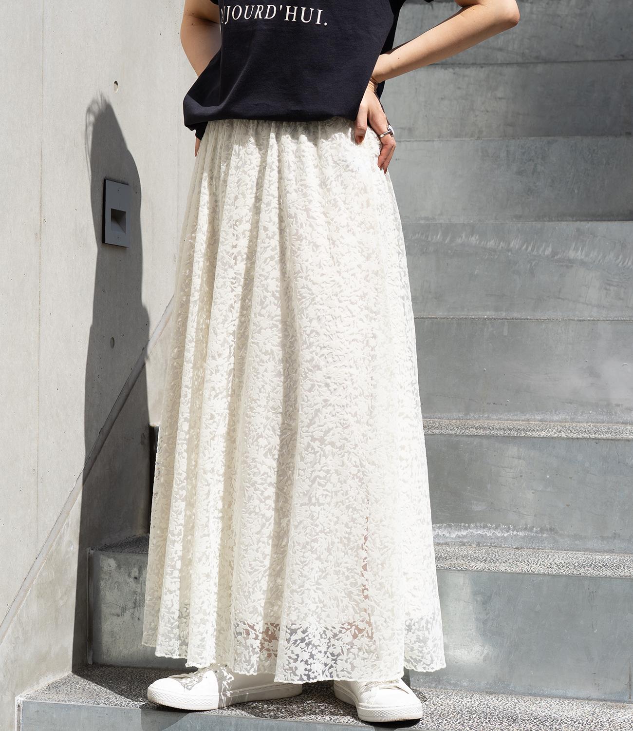 ドラマティックフロッキーギャザースカート