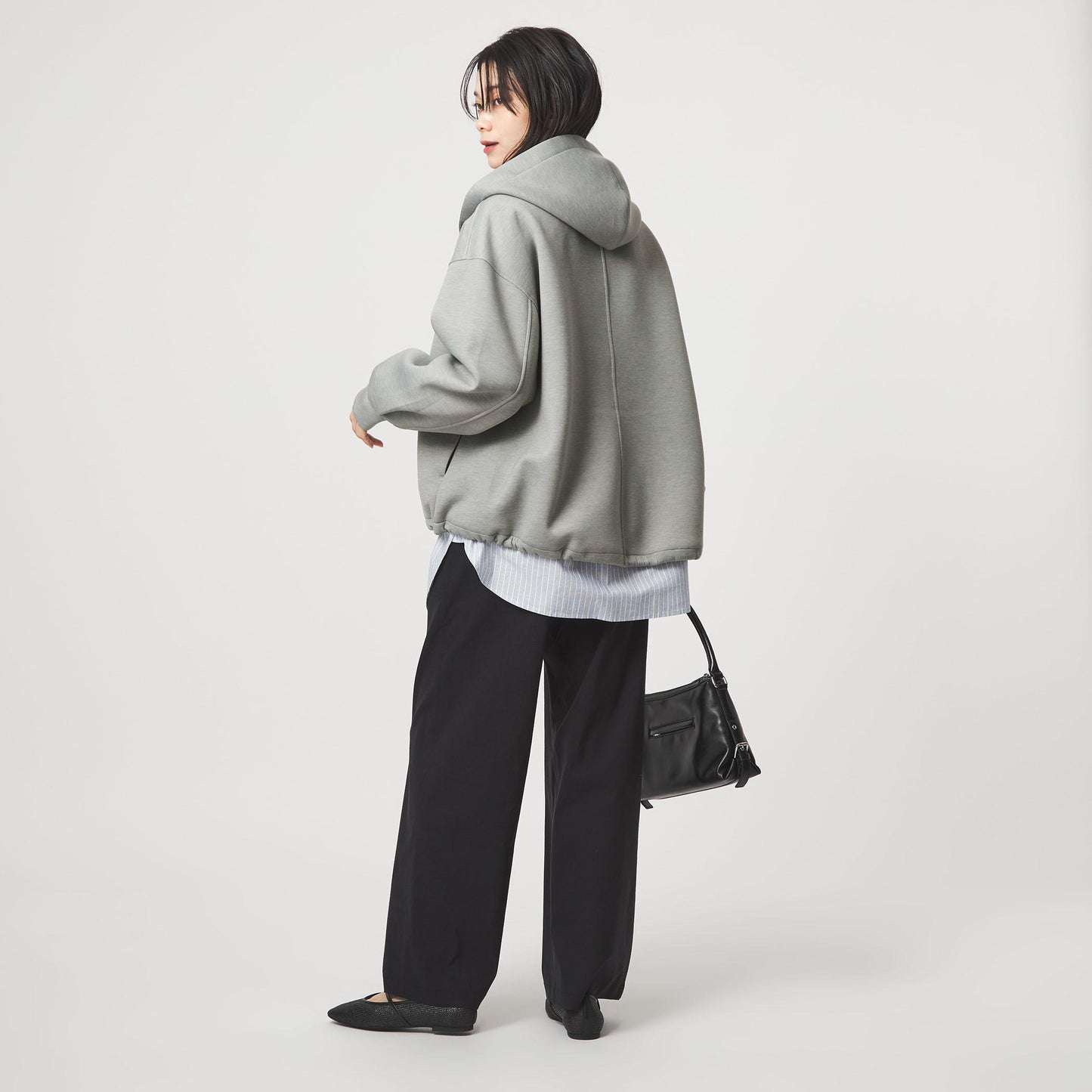 ［size SHORTあり］ダンボール ジップ フーディ